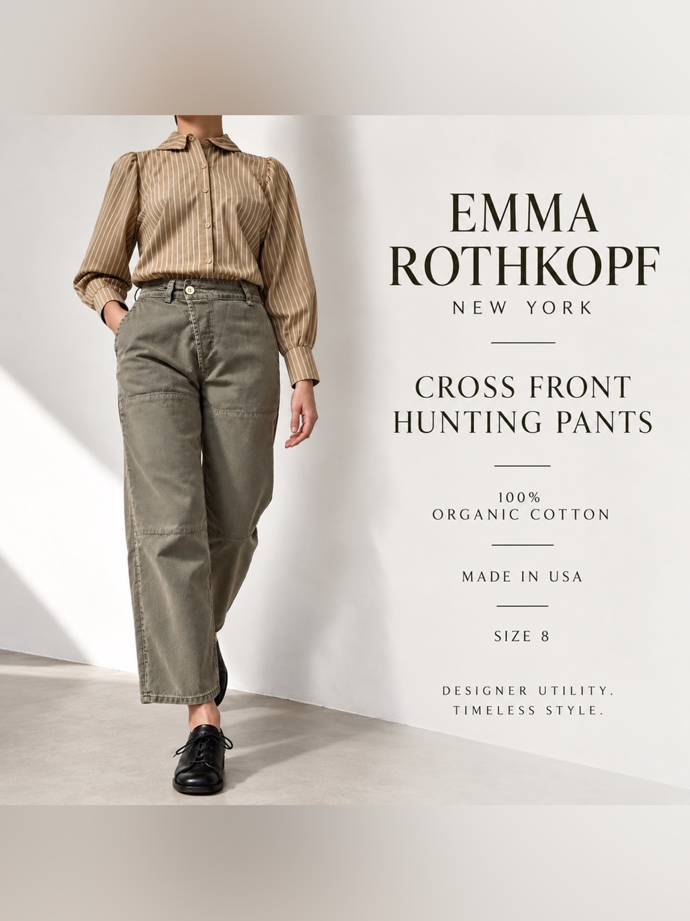Emma Rothkopf Cross Front Hunting Pants Organic Cotton 8
